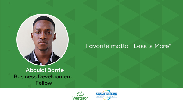 Wastezon1's tweet photo. Welcome Abdulai to our 2nd Constellation Fellowship  with GWMP under @kcurveprize  
"A fun fact about me is: I love to dance even though I can't dance"- Abdulai Barrie
We look forward to the contributions he will make to Wastezon.

#wastezon #gwmp #keelingcurveprize #fellowship https://t.co/m7i5efGAzg