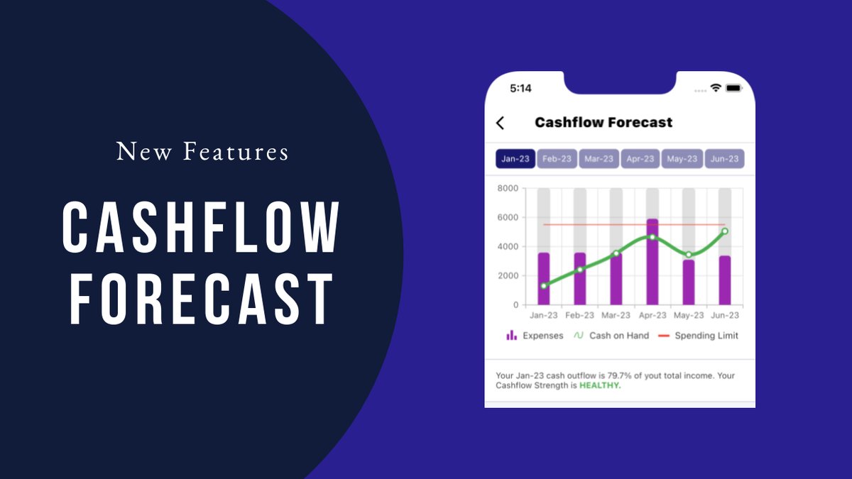 finory_app's tweet photo. New Features [ Cashflow Forecast ] is now live!
👉Show your next 6-month forecast expenses.
👉Know your overall Income/Expenses ratio.
👉Prevent you from overspending.
👉 See all your recurring expenses.
Update the app and try it now in the Summary tab!
#personalfinance #cashflow https://t.co/HKtfGprKMc