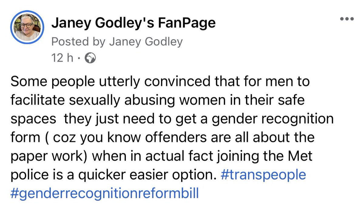 JaneyGodley's tweet image. Sure  #GenderRecognitionReformBill