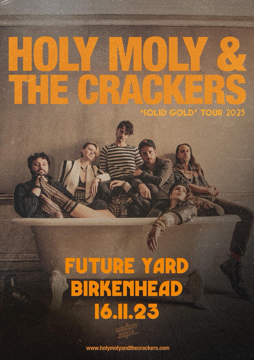 *New Show* We look ahead all the way to November with some fiery folk-rock from @HolyMolyHQ coming to town to brighten up those autumnal evenings. Tickets on sale Friday 10am.