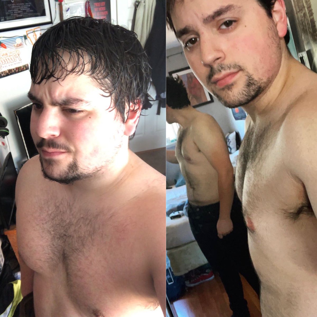 Iron_locust's tweet photo. Not much but 2 years difference! #KeepMovingForward 💪🏽🔥 https://t.co/iZU3K0iJvp