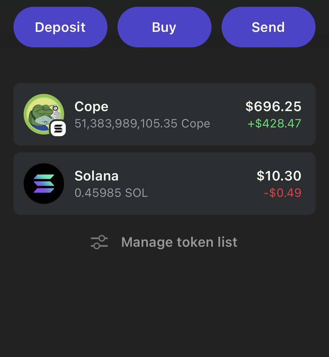 hometeen_'s tweet photo. When update?👀

$Cope #Copeweek @phantom https://t.co/f4GT98bxLJ