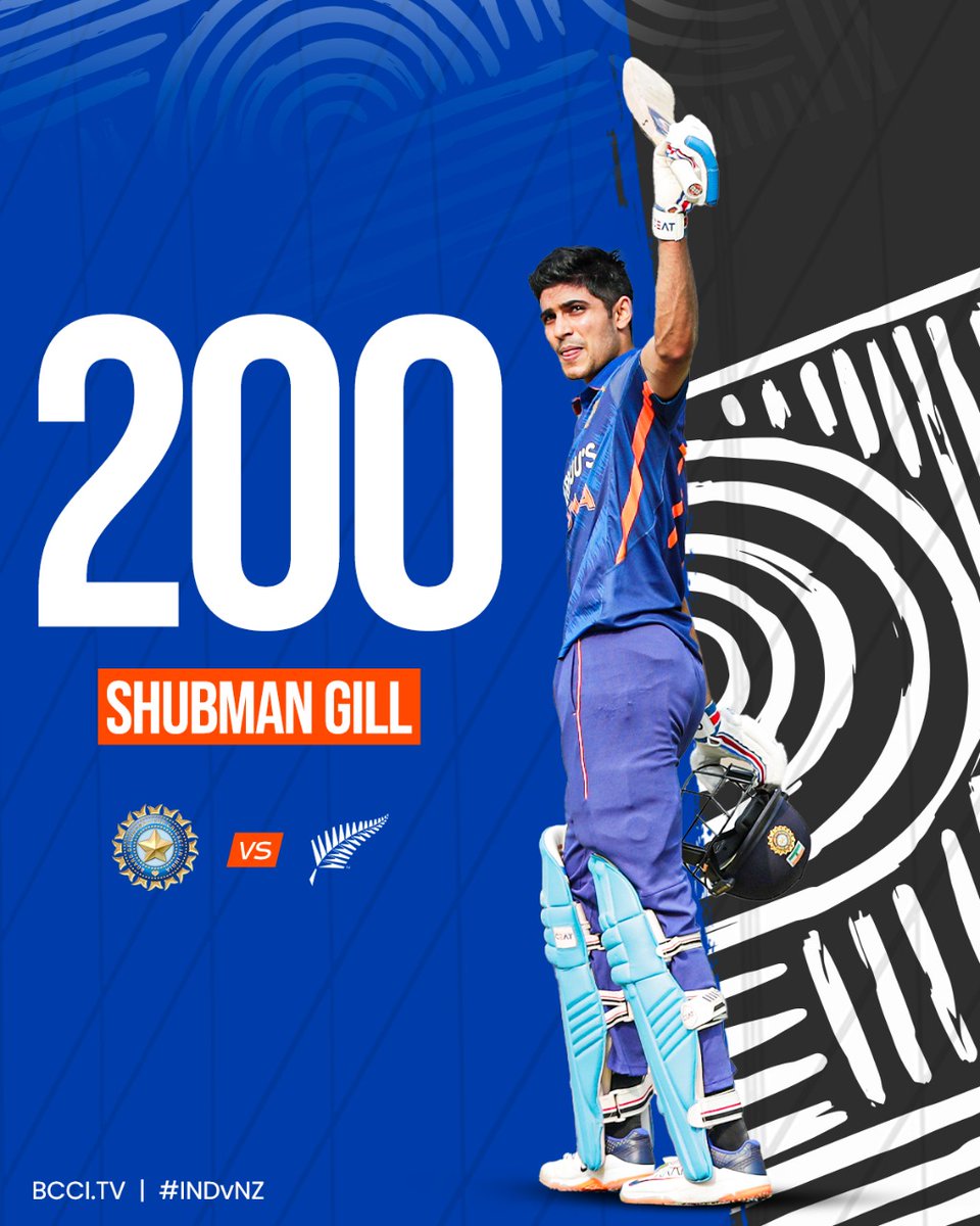 HitmanTeja's tweet image. Congratulations on scoring a double century @ShubmanGill in #Hyderabad 🇮🇳🇮🇳🇮🇳..... 
@BCCI
#IndvsNZ 
#rgis #hyderabadstadium