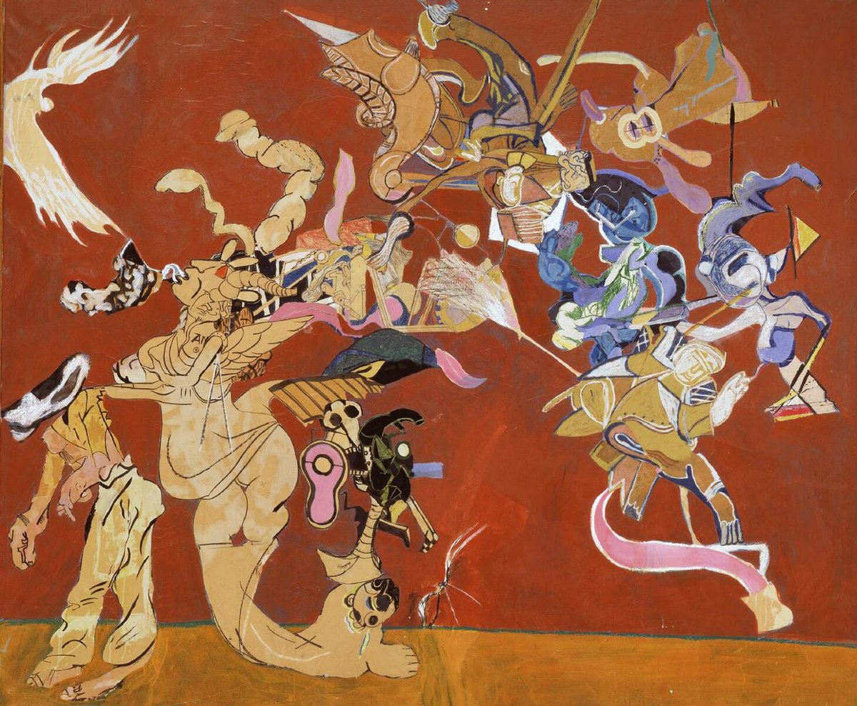 TateArtBot's tweet image. Paula Rego, The Firemen of Alijo, 1966 #paularego #tatemuseum tate.org.uk/art/artworks/r…