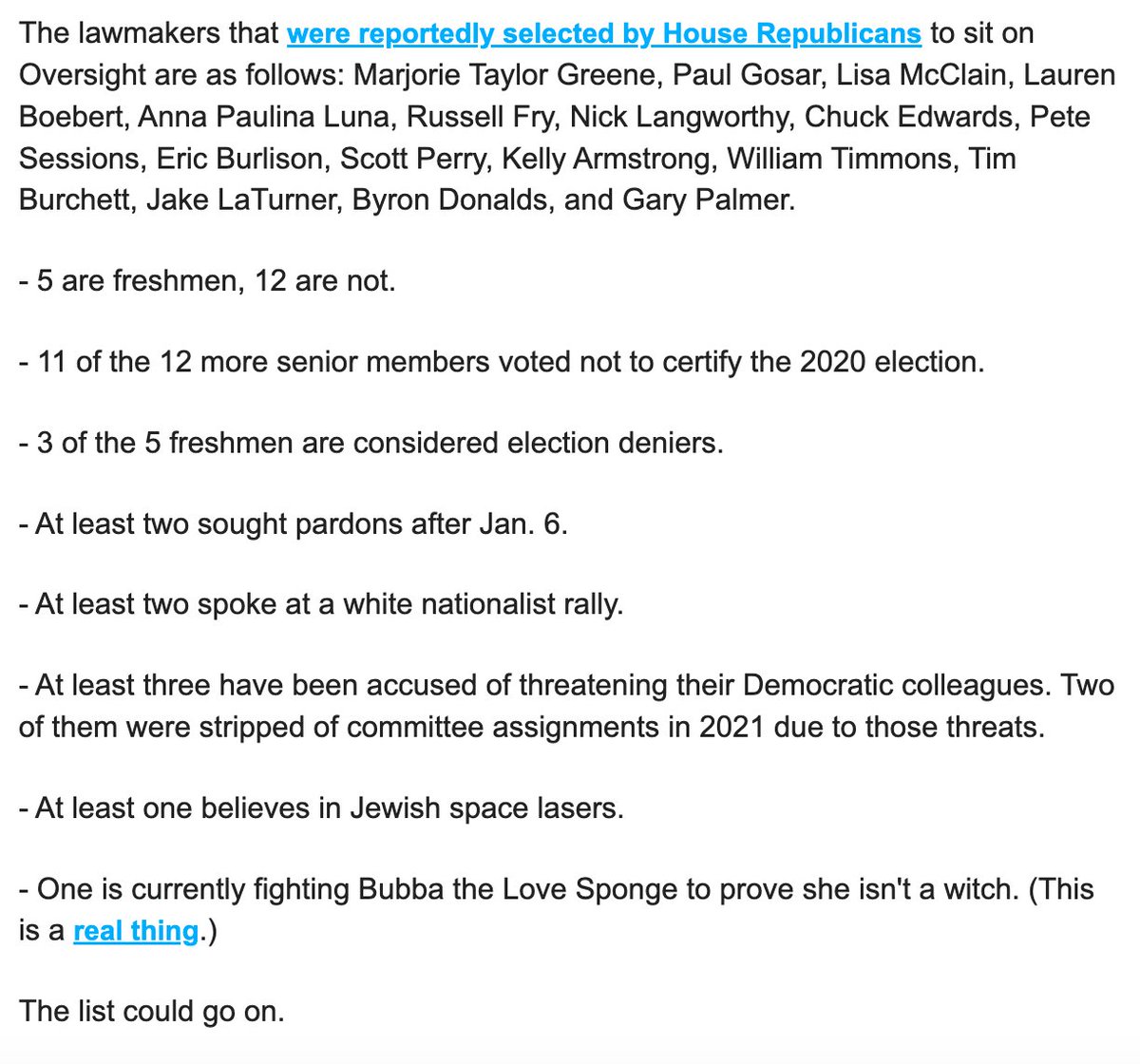 therecount's tweet photo. A little perspective on the new House Committee on Oversight and Reform, from the Recount morning newsletter. 

Subscribe for more: https://t.co/DYTZZPQSux https://t.co/nqqiU8cgow