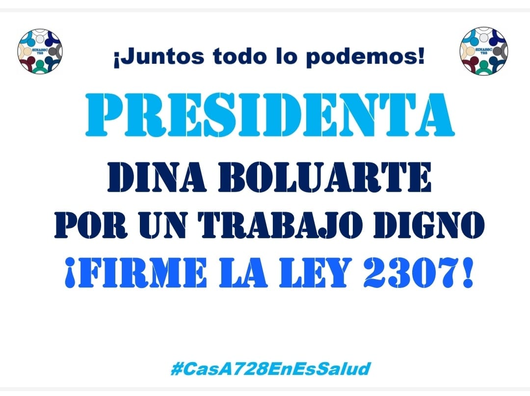 EvelynC92627891's tweet photo. Sra. PRESIDENTA @DinaErcilia los CAS INDETERMINADOS de ESSALUD pedimos Firme la AUTOGRAFA PL 2307, el Cambio de DL 1057 al DL 728; Por la valoración de nuestro trabajo @EsSaludPeru
 @presidenciaperu @pcmperu @MTPE_Peru @sinassc728 @Edgarciab @AlbertoOtarolaP #casa728enessalud https://t.co/Ki7PGs4oV5