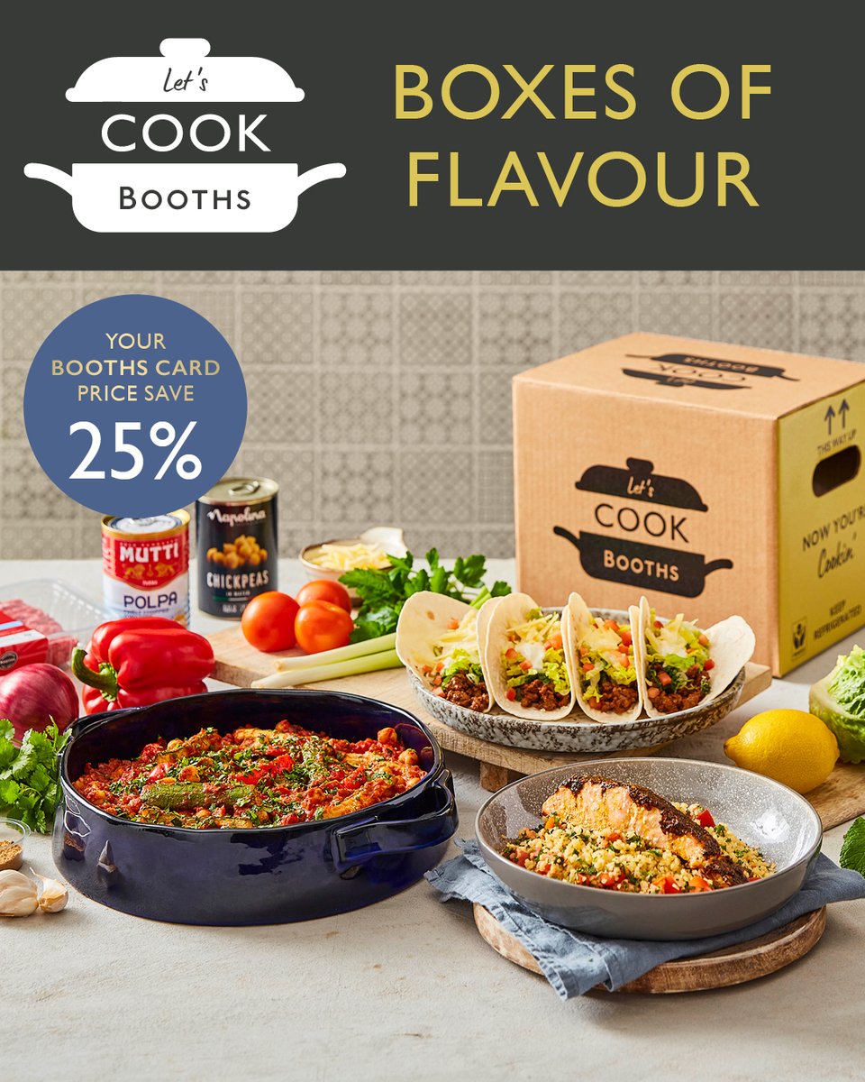 Booths Supermarket on Twitter "Save 25 on our Let's Cook Boxes of