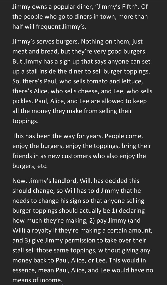 SavingThrone's tweet photo. Want to explain the OGL fiasco to someone who doesn't understand games? Here's a hastily written metaphor which may not help. #OpenDND #DnDBegone #BoycottDNDMovie https://t.co/Xq9mqXnChV