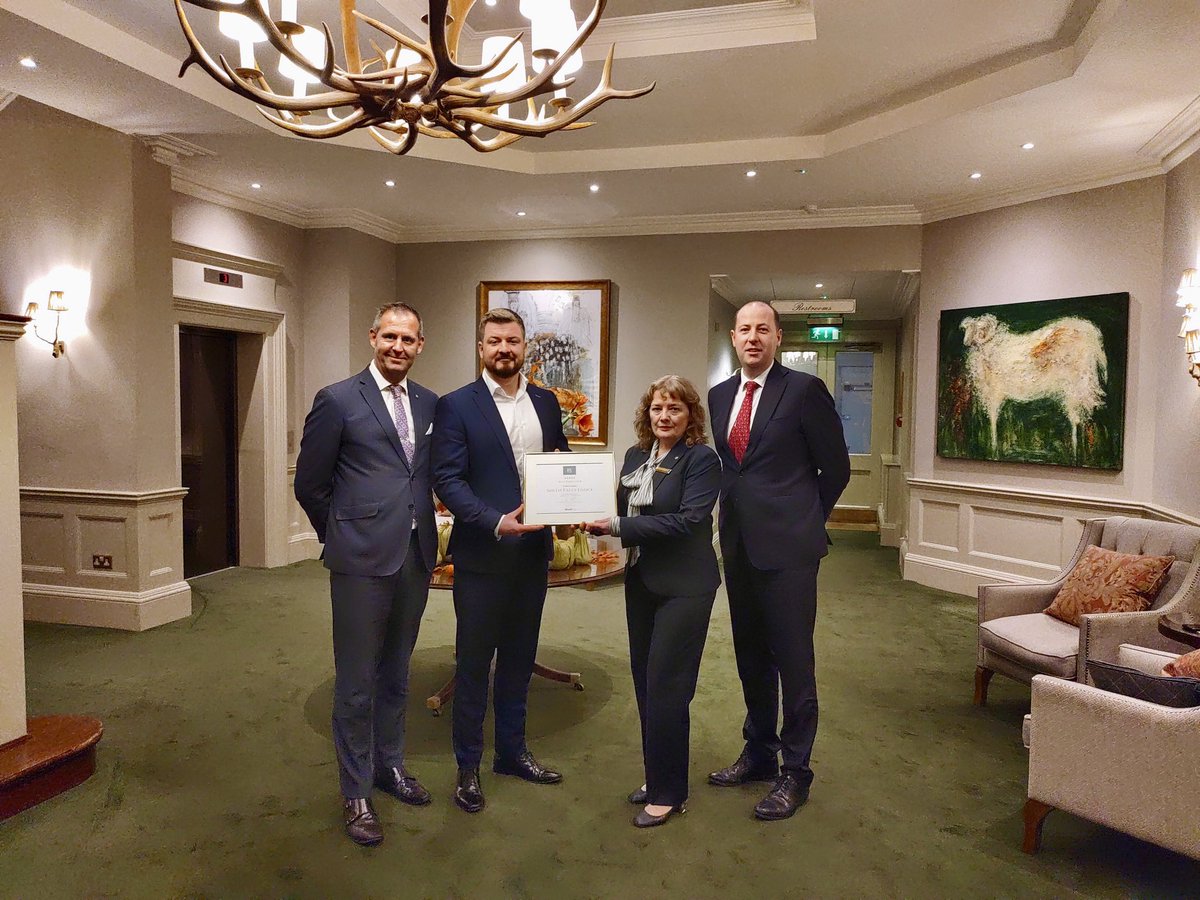 Huge congratulations to Karen, Seamus, Scott and all the team at <a href="/SheenFalls/">Sheen Falls Lodge</a> for being recognised as a Workbly Best Employer. Sheen Falls Lodge achieved amazing results in their recent <a href="/Workblycom/">Workbly</a> Employee Survey, and we’re proud to award them with the BE Mark. Well done to all!