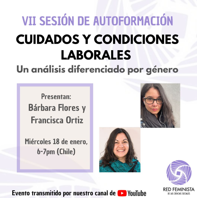 VII Sesión de Autoformación de la RedFem CCSS!
Hoy por Youtube a las 18:00 horas, Chile
¡Te esperamos!