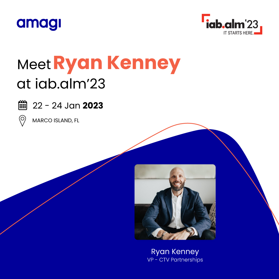 AmagiCorp's tweet image. Say hello to our VP of CTV Ad partnerships, Ryan Kenney, at the IAB’s Annual Leadership Meeting. Learn all about Amagi's CTV ad marketplace to expand your brand reach.

#Amagi #mediasaas #adtechnology
