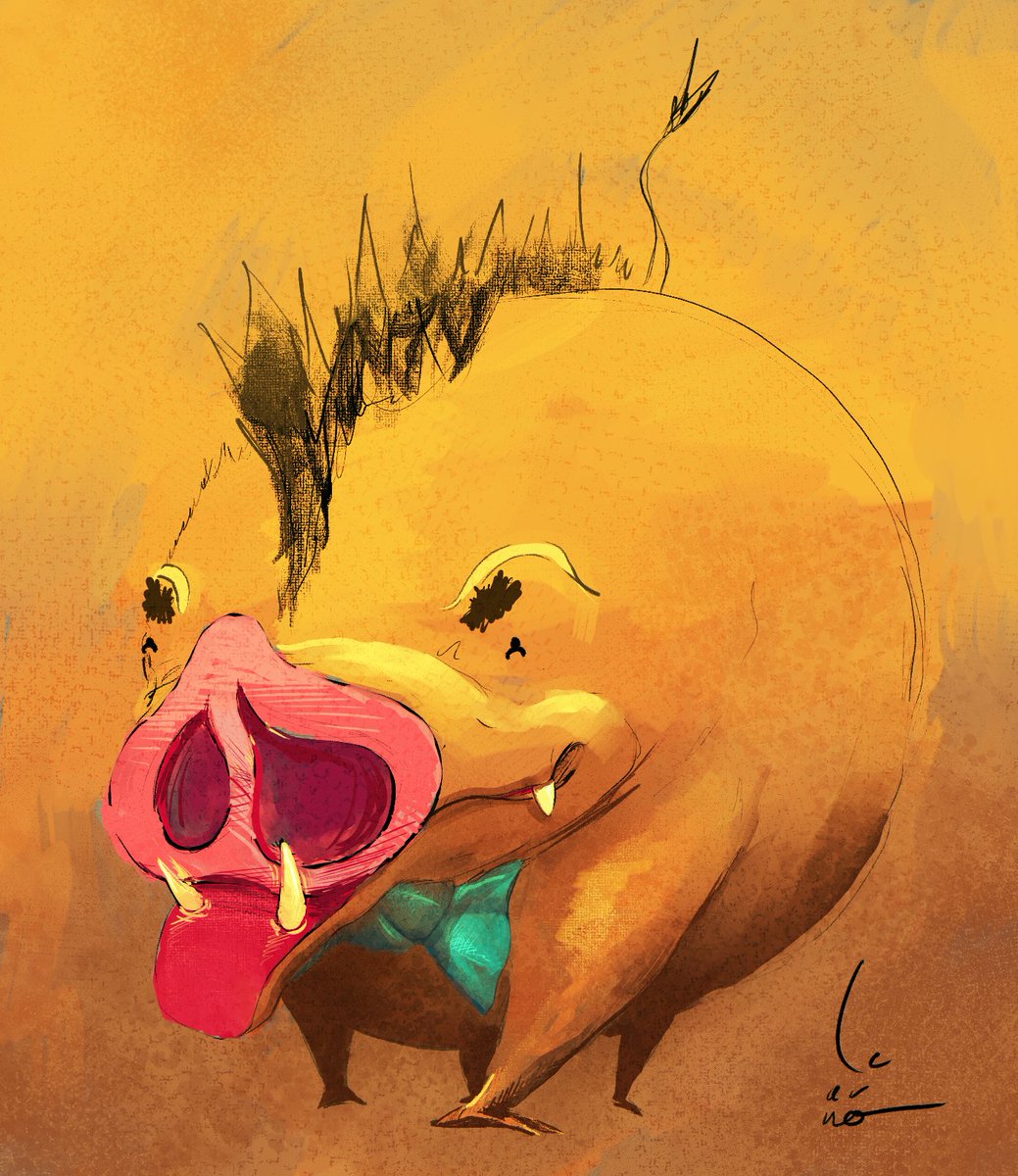 Finally got a Nintendo Switch, and got damn that is a great console, but anyways so I tried Breath of the Wild and got damn that is a great game

been inspired to draw more goofy designs, here's one
#CLIPSTUDIOPAINT #art #digitalpainting