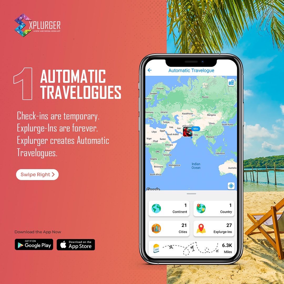 explurger's tweet photo. Join Explurger and
👉🏻Get crazy rewards
👉🏻Make new friends
👉🏻Innovative Features
👉🏻Travel Better
👉🏻 Works globally
Keep Exploring.
Keep Explurging 🌍
#Explurger #SonuSood #yahaannahitosocialnahi
#ExplurgewithSood #MadeInIndiaapp
#ExplurgerIndia
#ExplurgerInIndia
#Solotravel https://t.co/us8vySBARL