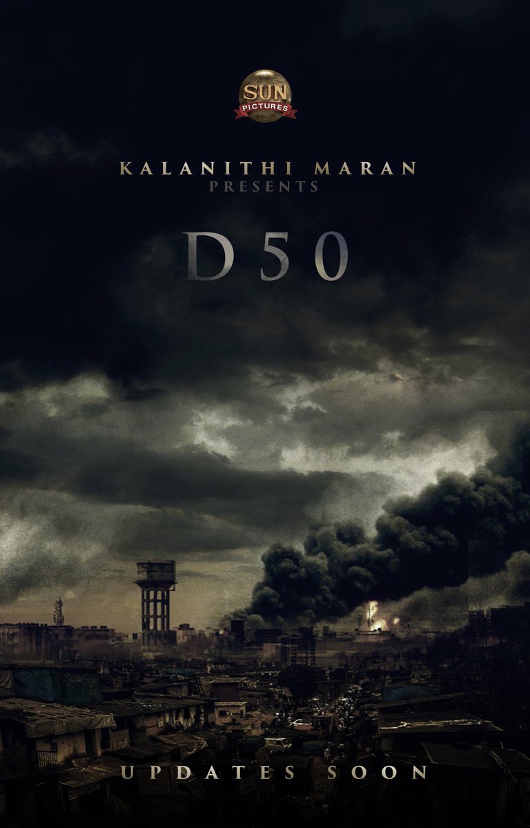 We are happy and proud to announce #D50 with @dhanushkraja #D50bySunPictures #Dhanush50