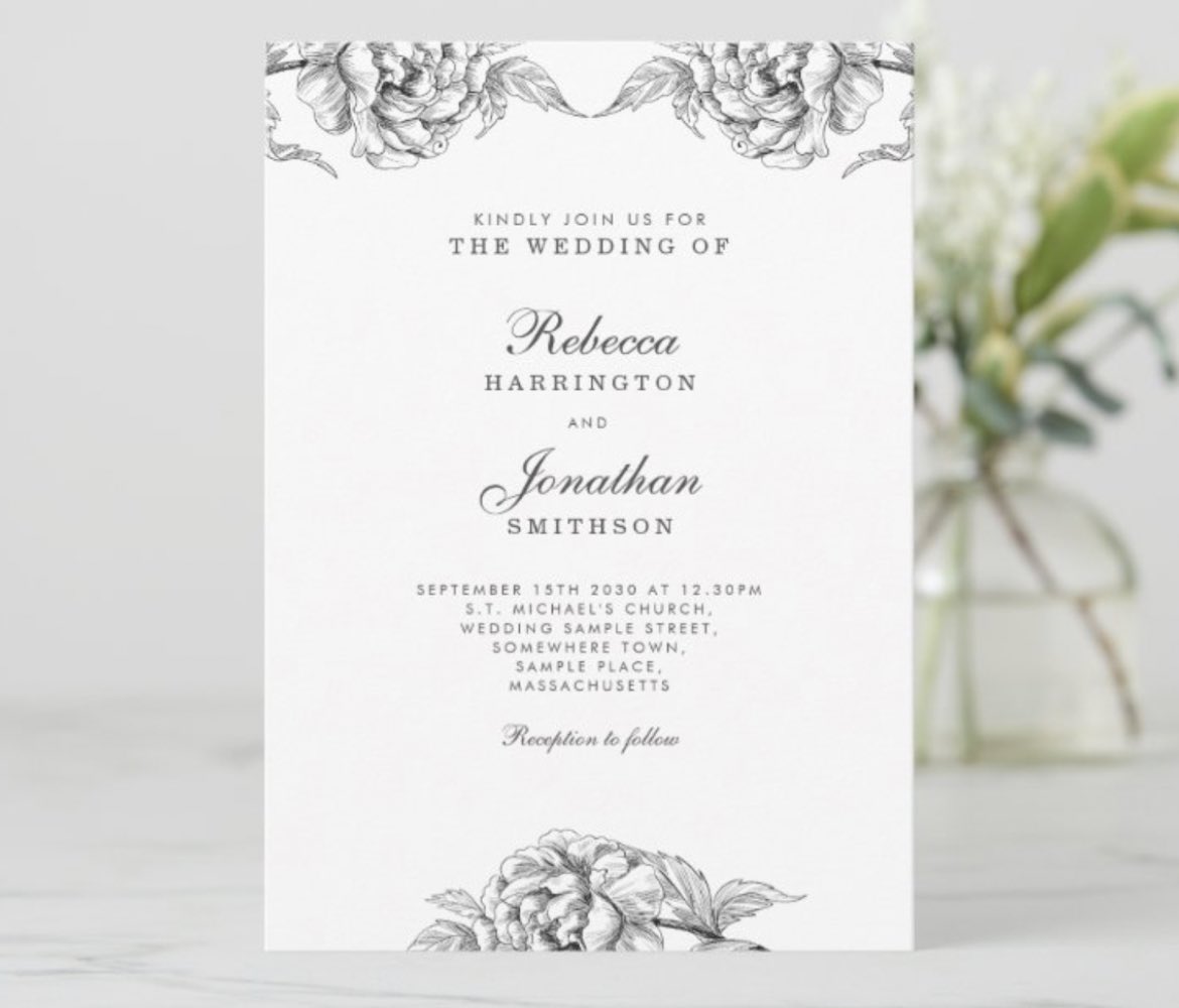 Check out this elegant Vintage Floral Black White Botanical Wedding Invitation and save 15% with code LOVEZGIFTS23 
zazzle.com/z/3ikbbcvo?rf=…
#vintagedesign #vintagewedding #invitation #zazzlemade