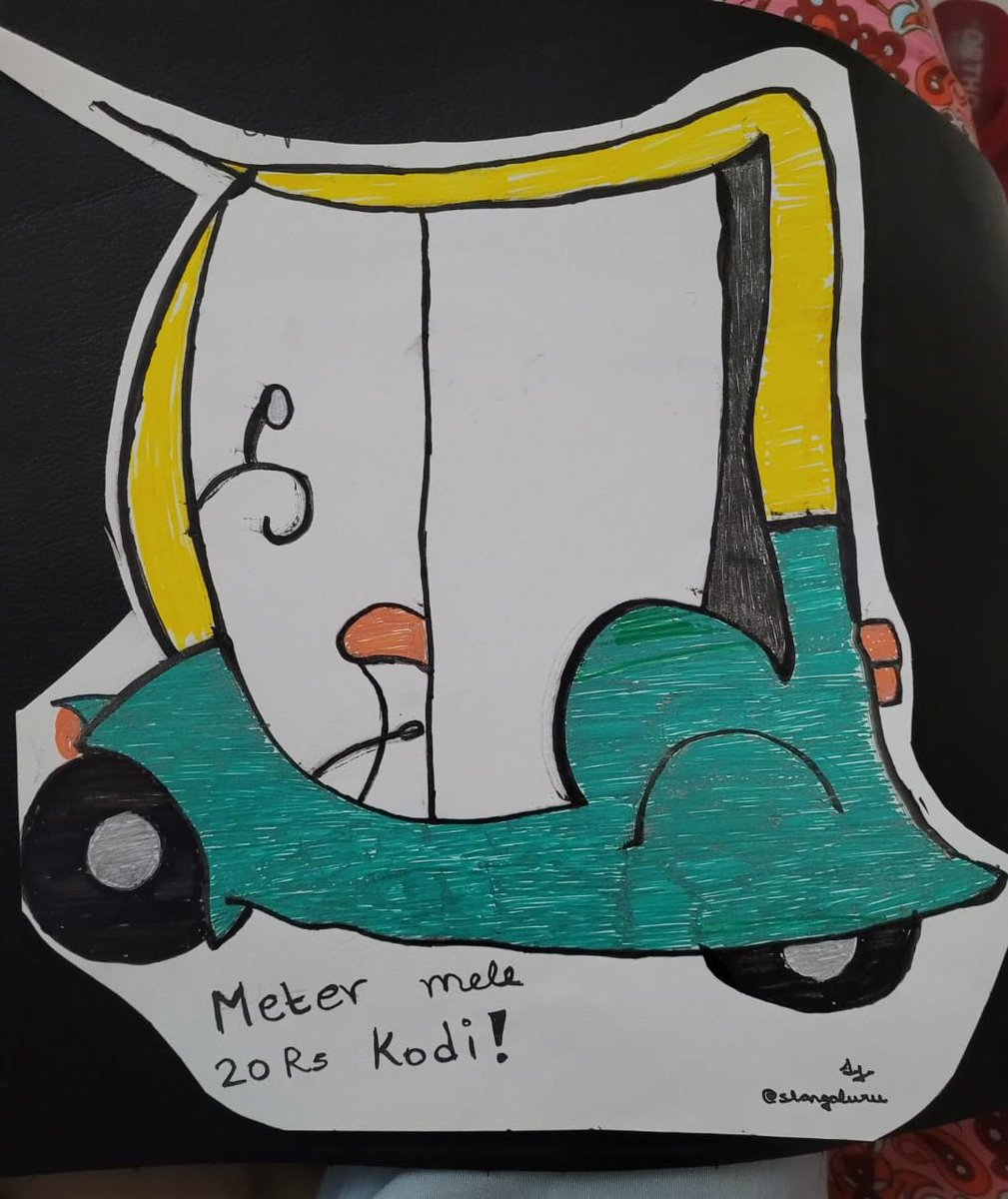 (Read till the end) While oneandaff is an automan's anthem, don't forget the popular "meter mele*, which means, give me rs xx more than what the meter shows. Some of them tell you after you've gotten into the auto or you get down at your destination.