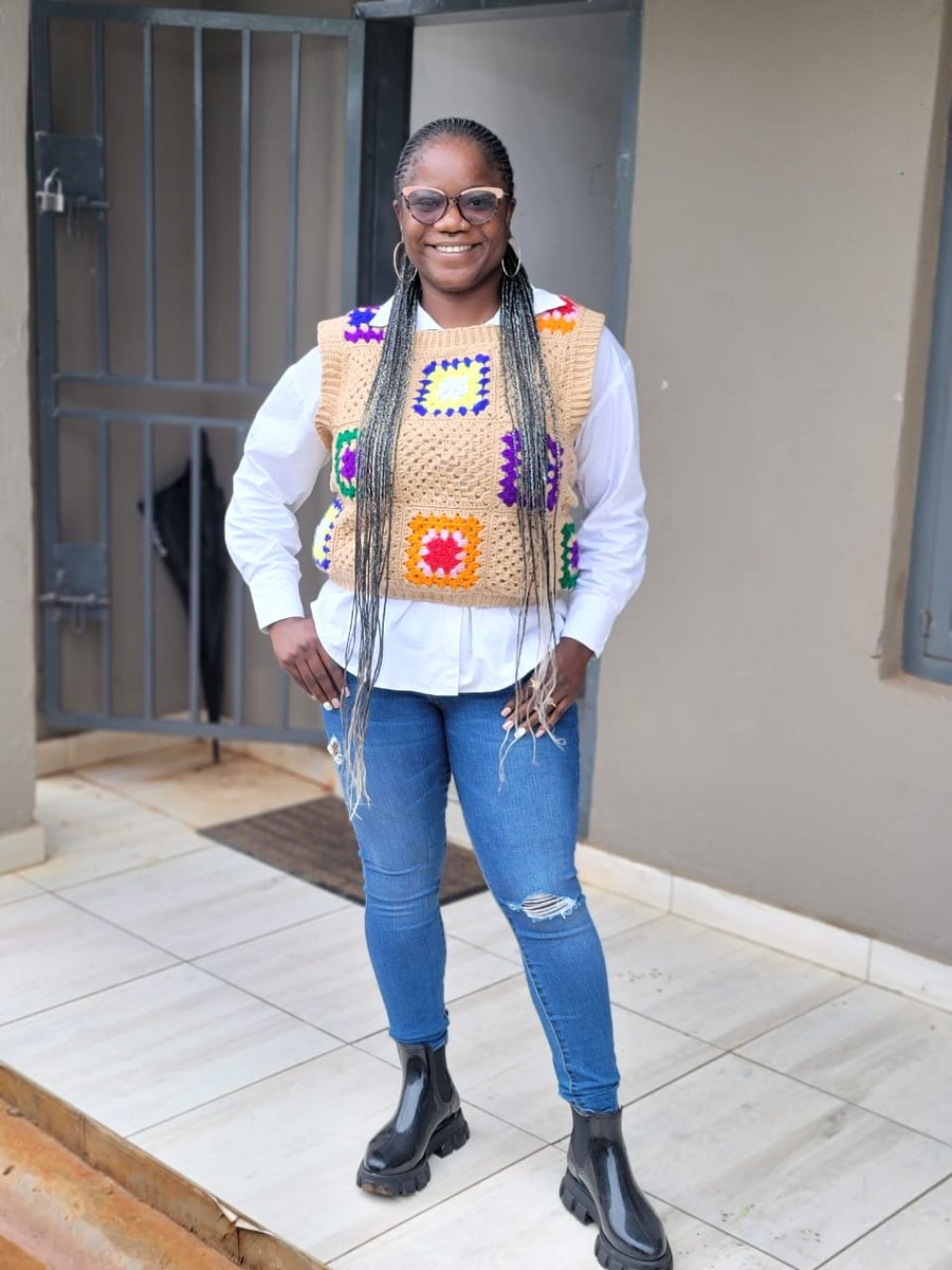 crochet_plug's tweet photo. We love it!
Granny square vest hooked by yours truly...
The client is happy and so are we.
#crochet #grannysquare #crochetvest #hookedbymaka #crochetlover #zambiancrochet #zambiafashion #fashion #style #howtowearcrochet https://t.co/ZBJ3cumyut