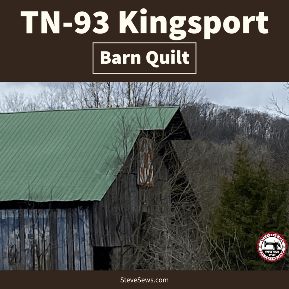 TN-93 Kingsport Barn Quilt – You can see this barn quilt near the intersection of TN-93 and New Moore Road in Kingsport, TN. #barnquilt #KingsportTN

Read more: stevesews.com/tn-93-kingspor…