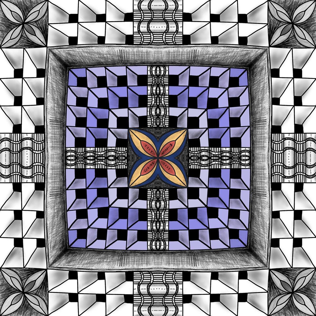 izzy_jjc's tweet photo. 젠탱글 연습 17일차~
#젠탱글 #탱글 #두들이지 #프랙탱글
#doodle_izzy #zentangle #tangle
#fractangle https://t.co/ZDvqv4h5vk