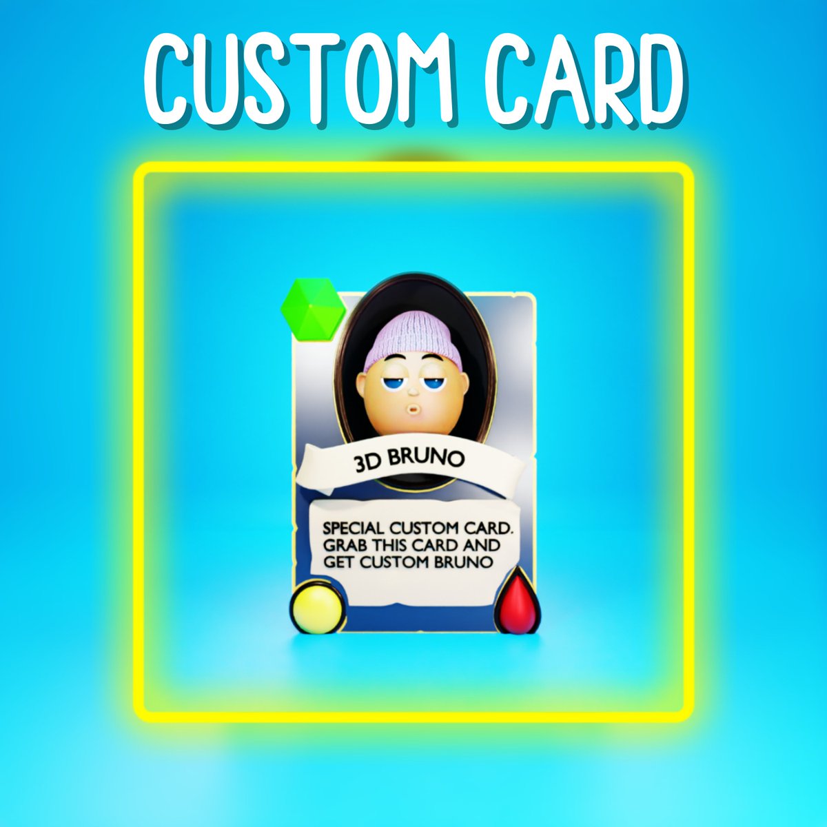 ♦️ NEW DROP ♦️ - CUSTOM CARD 🪪

🔵SPECIAL CUSTOM CARD
🔵Grab this card and get Bruno with your chosen design and theme
🔵Cheap price, don't miss this chance
opensea.io/assets/matic/0…

#NFTs