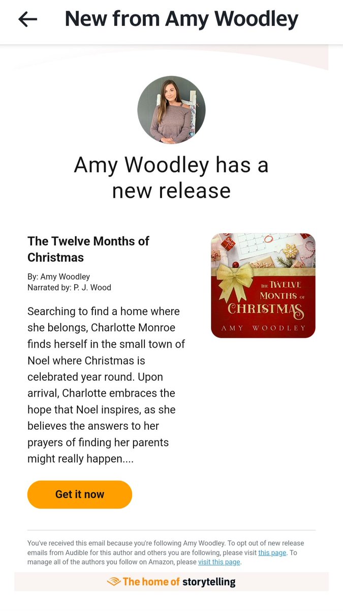 For those of you who have been waiting... The Twelve Months of Christmas is now available on Audible. 

#thetwelvemonthsofchristmas #bookone #christmas #sweetromance #startingover #smalltown #escapebook #amazon #thetwelvemonthsofchristmasseries #closeddoorromance #justkisses