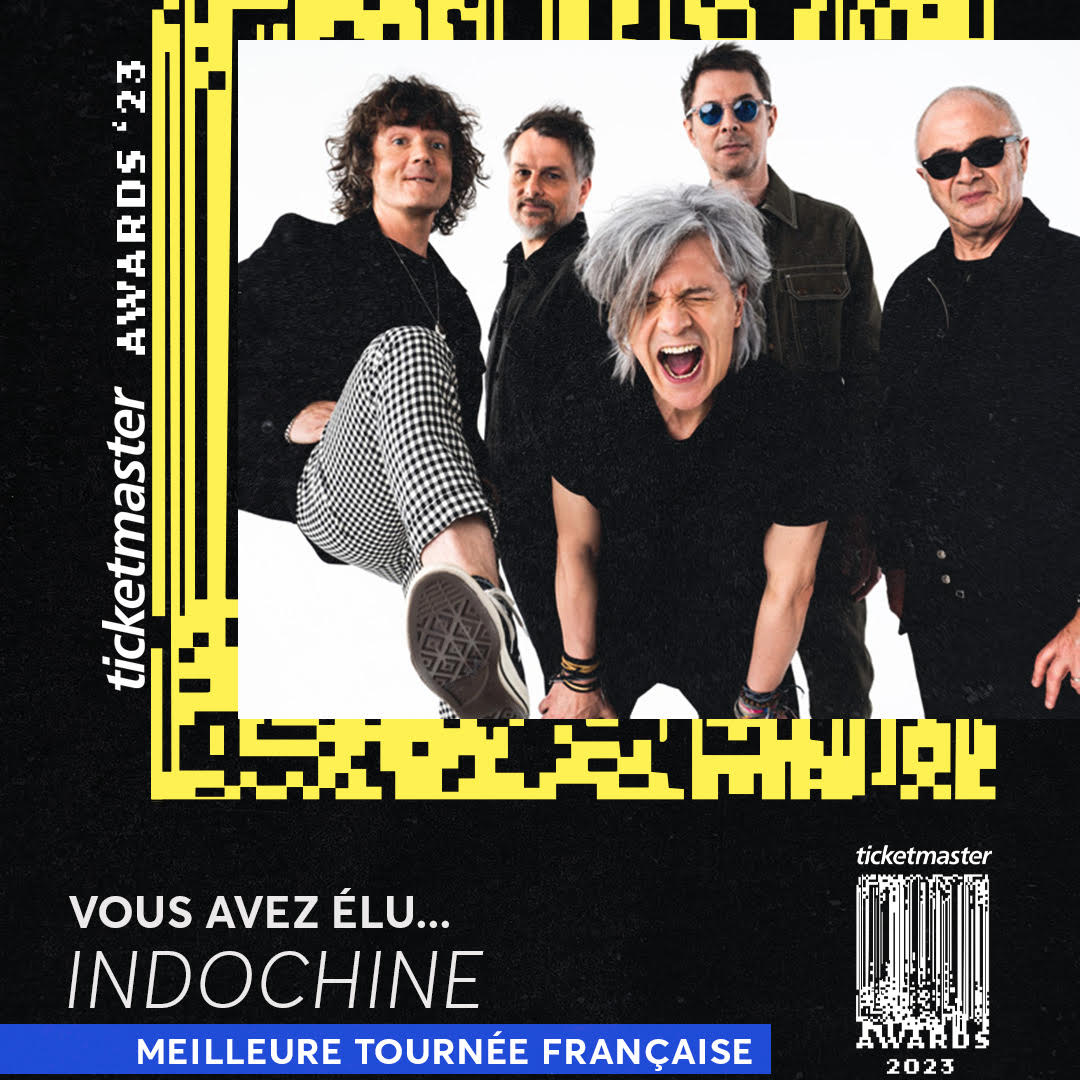 indochinetwitt's tweet photo. Nous avons obtenu le prix de la meilleure tournée française aux Ticketmaster Awards 2023 ! Merci à tous ! ❤️❤️
@nicolasirkis @oLidESaT_ @TicketmasterFR https://t.co/XNDT0M06Le