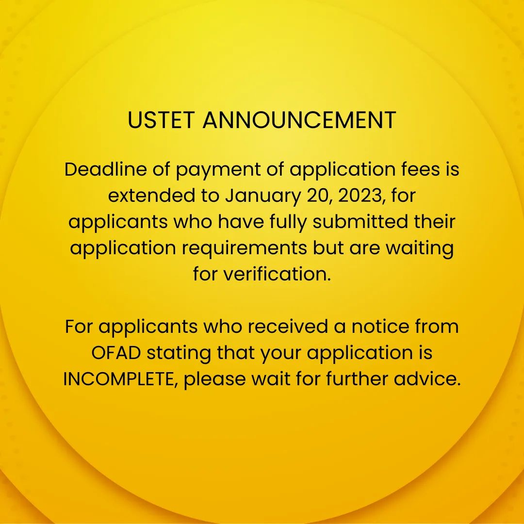 UST Exams (USTET, PRELIMS, FINALS, etc.) (@ExamUst) / Posts / X