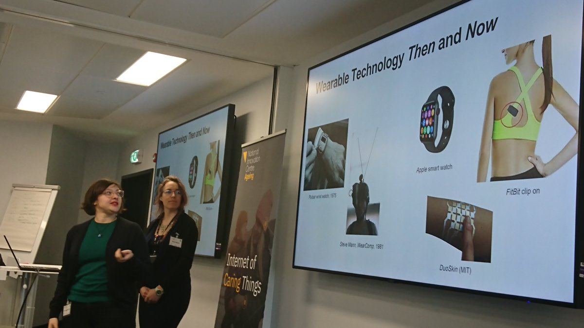 wearableswatch's tweet image. @UKNICAofficial: 'Looking at Wearable technology past, present and future with Dr Sophie Skach from @QMUL and NICA's Rosie Wakely at our #IoCT event today.

#AgeingIntelligence #wearables ' , see more tweetedtimes.com/v/924?s=tnp