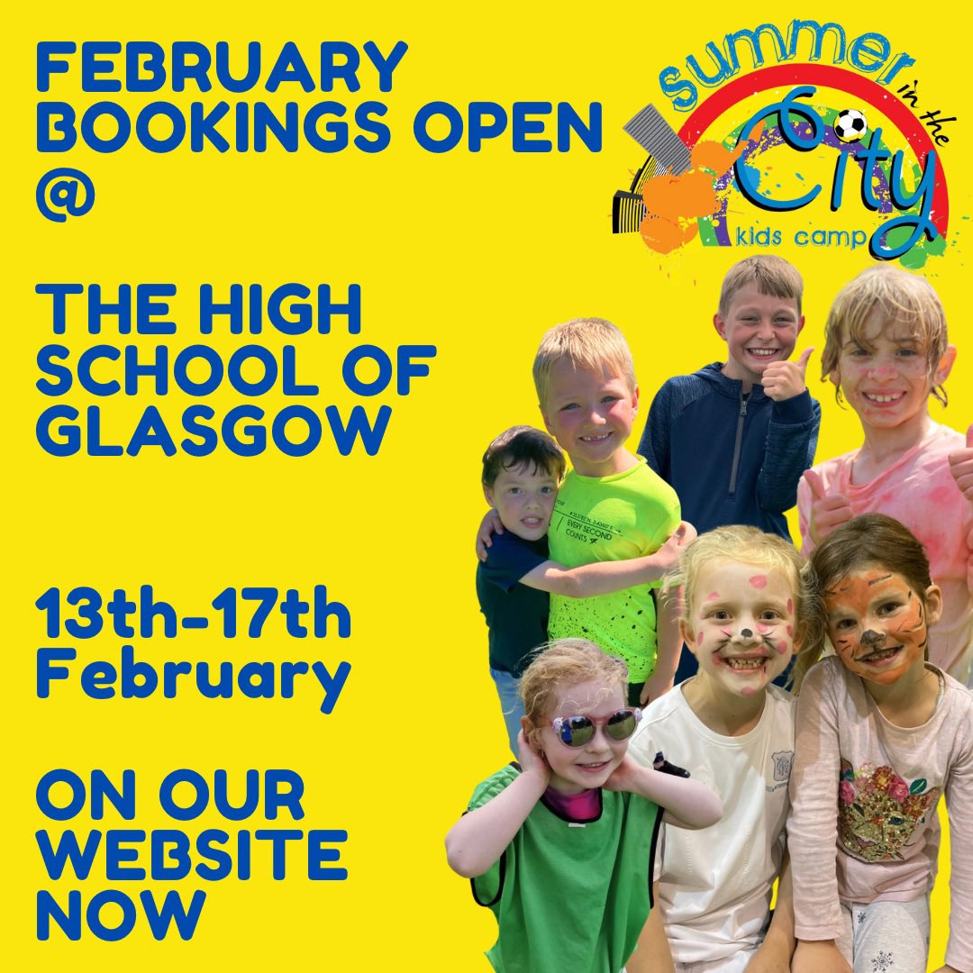 Bookings are now OPEN for the February week on our website😁 

We can’t wait to welcome back old and new campers this year! Single day bookings or week long bookings are available. 🌈

(Website is linked in our bio!)

Any questions please email: 

📧 info@summer-in-the-city.co.uk