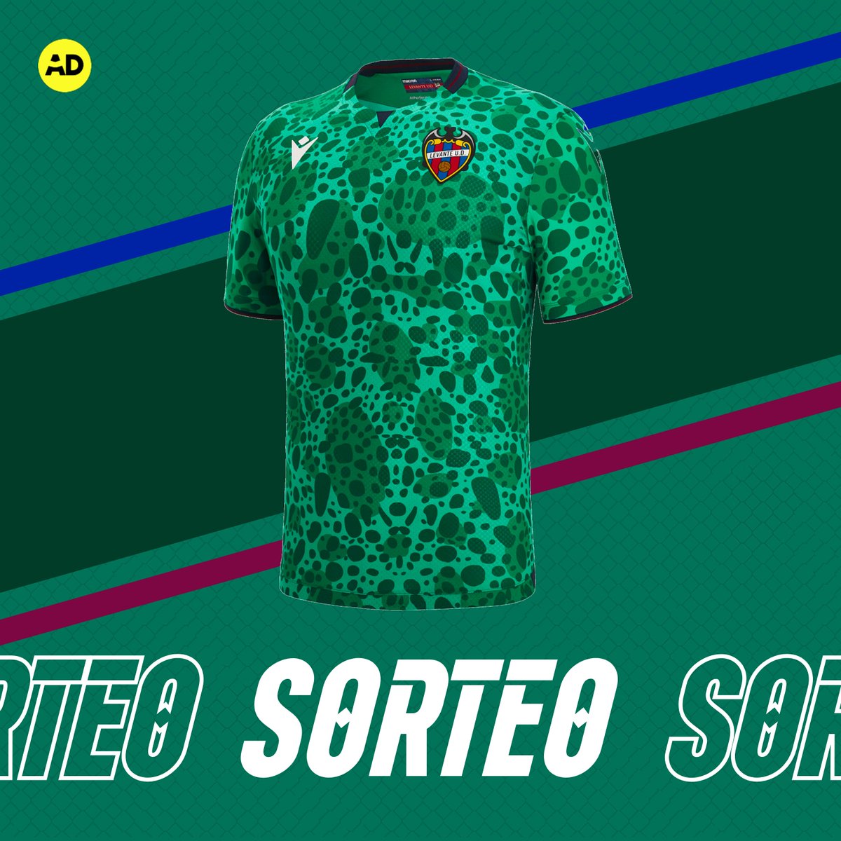 🎁 ¿Quieres ganar una 𝗰𝗮𝗺𝗶𝘀𝗲𝘁𝗮 del LEVANTE? 

📌 Si hoy el Levante gana, sorteamos su camiseta entre los que den RT y nos sigan. 

🍀 ¡Mucha suerte a todos! #CopaDelRey
