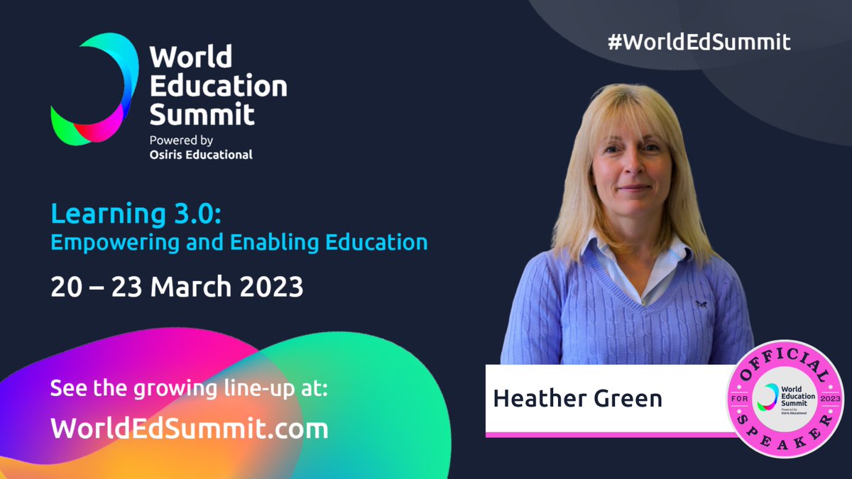 Looking forward to this! See you there 😉@WorldEdSummit #WorldEdSummit @ChiuniEdu