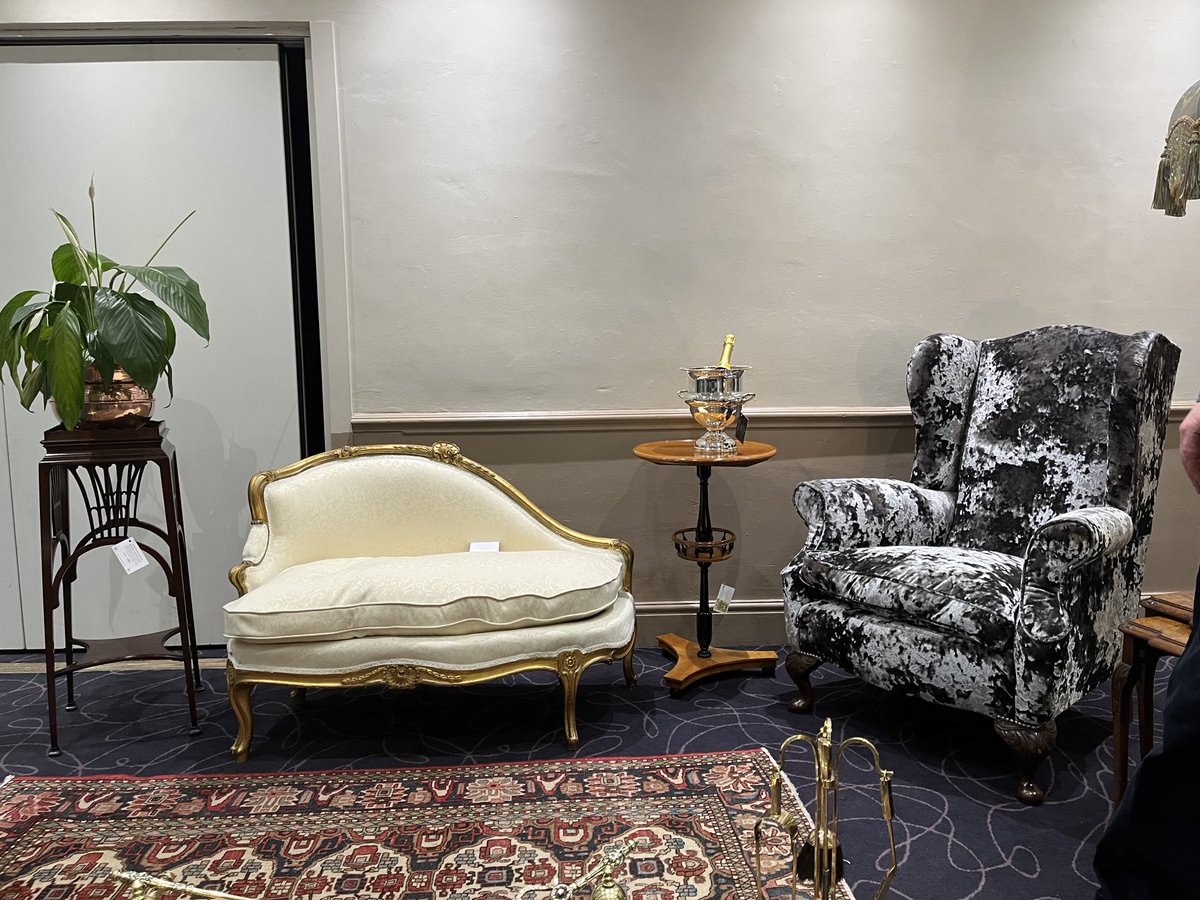 Alex Smalley from Church Street Antiques shows us just some of his stock at this morning’s meeting.