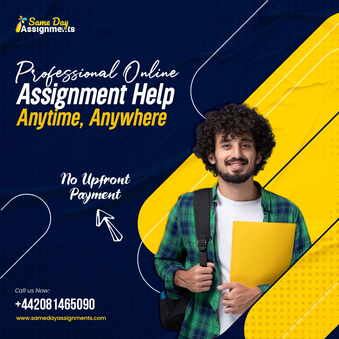 samedayassign's tweet image. Need help with your assignments? We provide professional online assignment help to make sure your assignments are completed accurately and on time. Get in touch today and book your order with us with no upfront cost at all with unlimited revisions.
#ukassignment #ukassignmenthelp