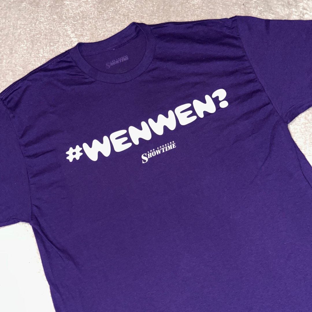 Big mail day yesterday! 

The movement to get <a href="/WenyenGabriel/">Wenyen Gabriel</a> a <a href="/NBATopShot/">NBA Top Shot</a> #TSD is catching on and <a href="/LA__Showtime/">Los Angeles Showtime</a> is getting in on the fun. Thank you so much for the t-shirt!

The #WenWen? shirt is now from the LA Showtime store: la-showtime-merch.myshopify.com/products/unise…

#Lakers #WenyenGabriel #LA