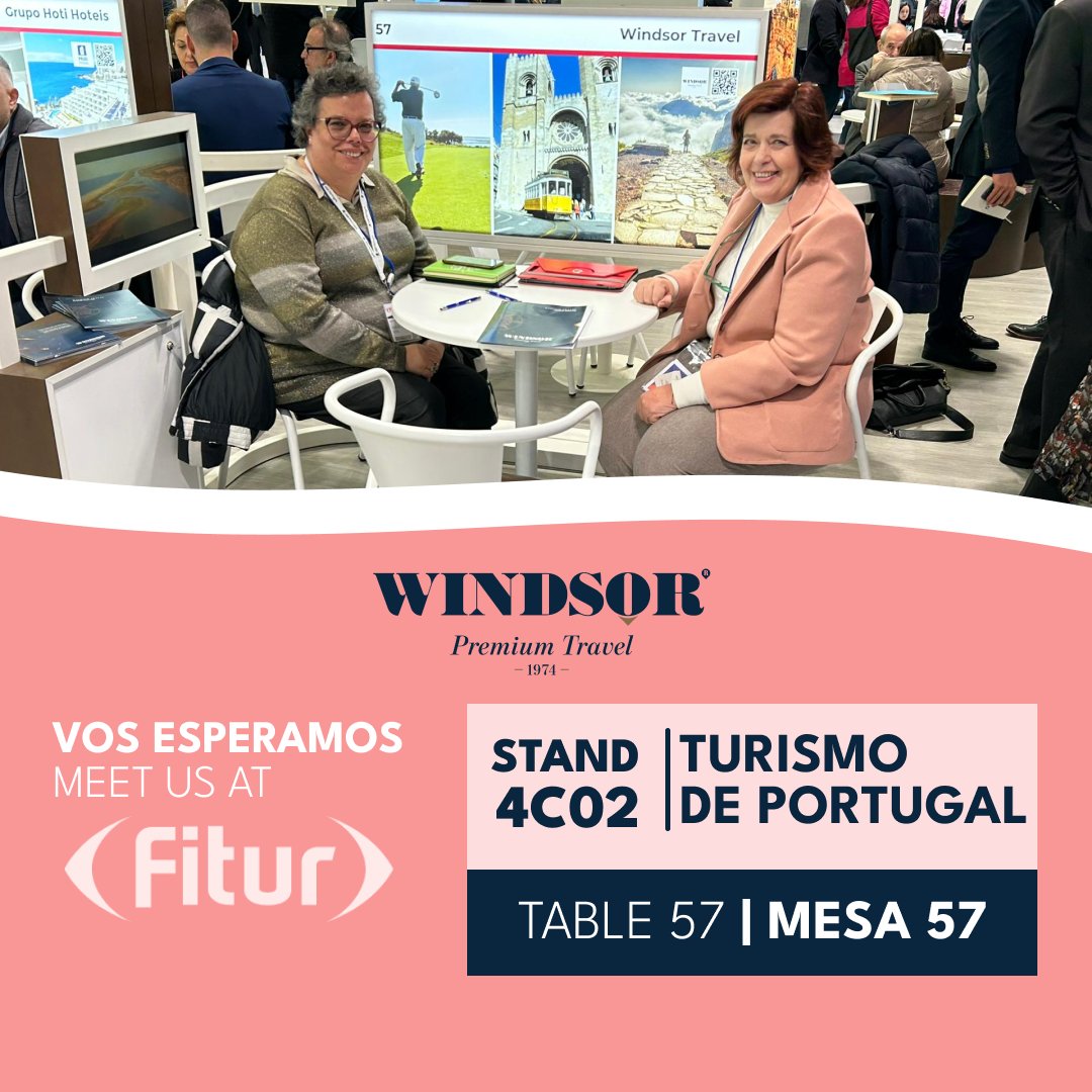 🇪🇸 Ya estamos en Fitur 2023. ¡Te esperamos!
Descubre con nosotros las nuevas EXPERIENCIAS DE VIAJE PREMIUM en Portugal!

🇬🇧 We are already at Fitur 2023 and waiting for you!
Discover with us the new PREMIUM TRAVEL EXPERIENCES in Portugal!