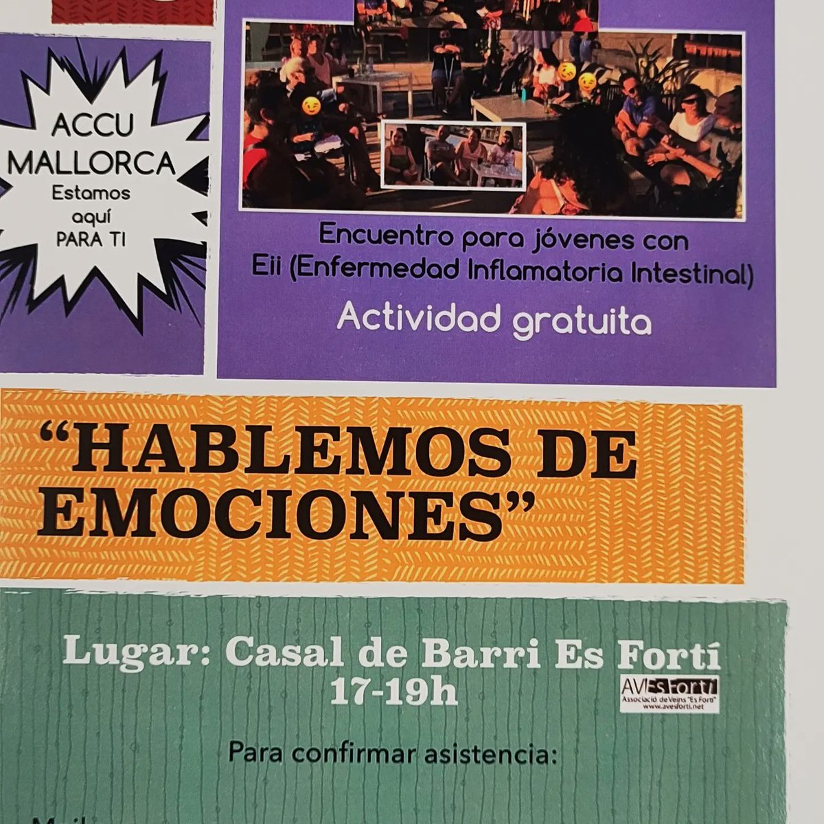 Comiienza 2023 con un montón de actividades interesantes para ti si tienes enfermedad inflamatoria intestinal, seas o no socio de ACCU Mallorca. ¡Las plazas son limitadas!