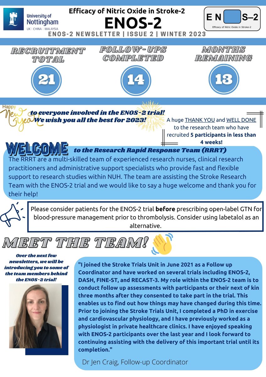 ENOS-2 (@enos2trial) on Twitter photo The 2nd issue of the ENOS-2 newsflash is available via the documents page! stroke.nottingham.ac.uk/enos-2/docs/pu… See page 1 below. (1/2) The 2nd issue of the ENOS-2 newsflash is available via the documents page! stroke.nottingham.ac.uk/enos-2/docs/pu… See page 1 below. (1/2)