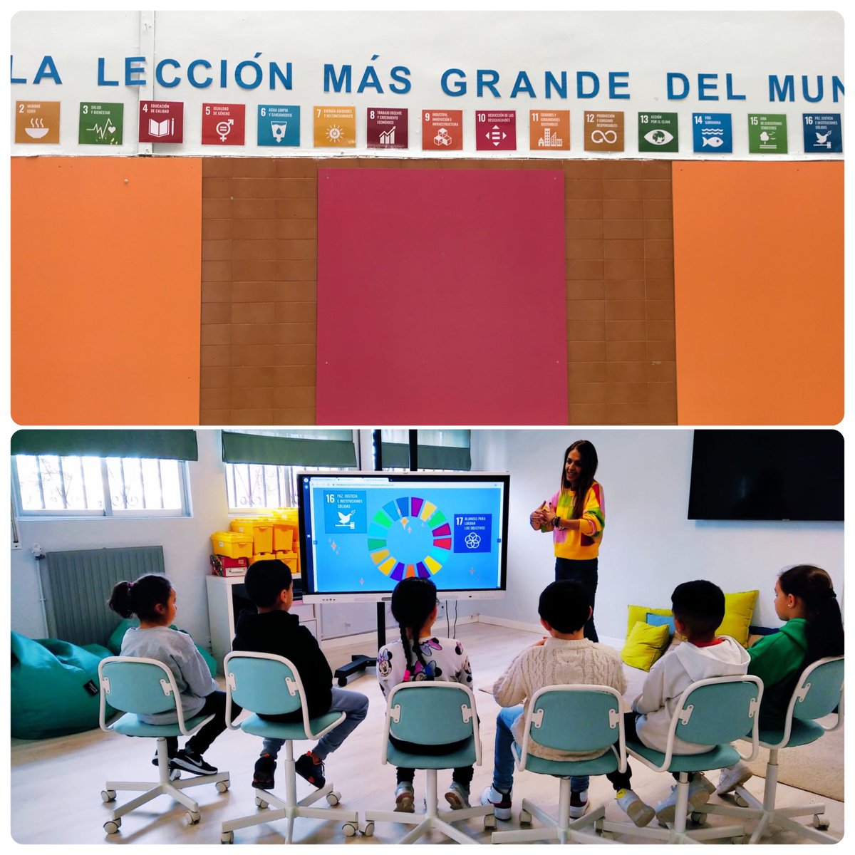 CEIPGumersindo's tweet photo. Comenzamos #Lalecciónmásgrandedelmundo y nos convertimos en #GlobalGoalsExplorers @TheWorldsLesson #proyectodecentro #DíadelaPaz2023 https://t.co/R96cRnWdXO
