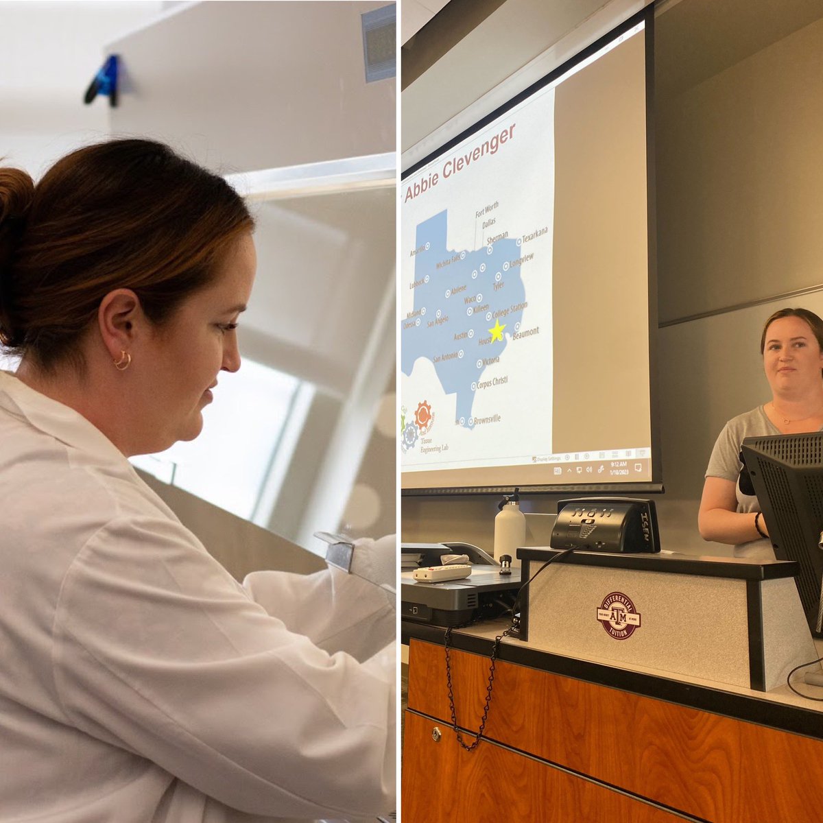 Shreya Raghavan (@labraghavan) on Twitter photo Proud PI moment - <a href="/abbieclev/">Abbie Jones Clevenger</a> taught her first class @bmentamu as a Grad Lecturer today - she is an empathetic teacher, and a badass researcher who will present her work <a href="/GRC_PhysicalOnc/">Physical Science of Cancer GRC</a> in a few weeks! The future of BME is in great hands! 📸: Bailey N, Anirudh M #WomenInSTEM Proud PI moment - <a href="/abbieclev/">Abbie Jones Clevenger</a> taught her first class @bmentamu as a Grad Lecturer today - she is an empathetic teacher, and a badass researcher who will present her work <a href="/GRC_PhysicalOnc/">Physical Science of Cancer GRC</a> in a few weeks! The future of BME is in great hands! 📸: Bailey N, Anirudh M #WomenInSTEM