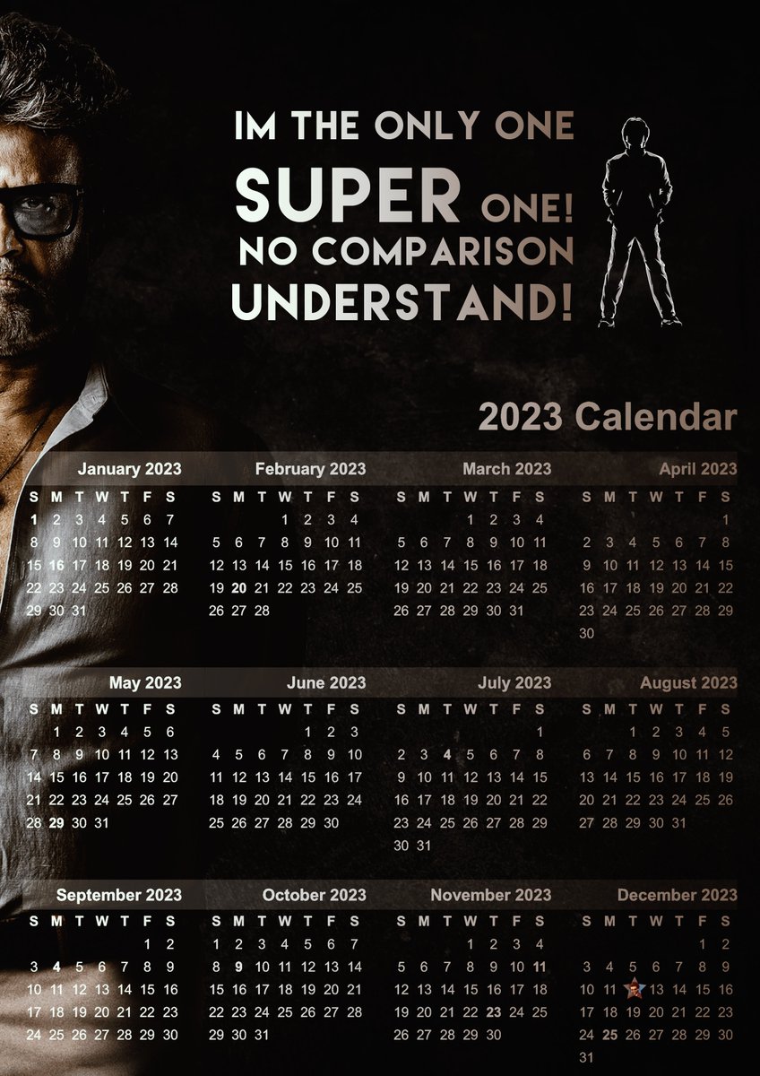 HD Thalaivar calendar 2023 ❤️
Orginal file : drive.google.com/file/d/1trq8FG…

#Jailer #Rajinikanth #Rajinikanth𓃵 #Superstar #SuperStarRajini