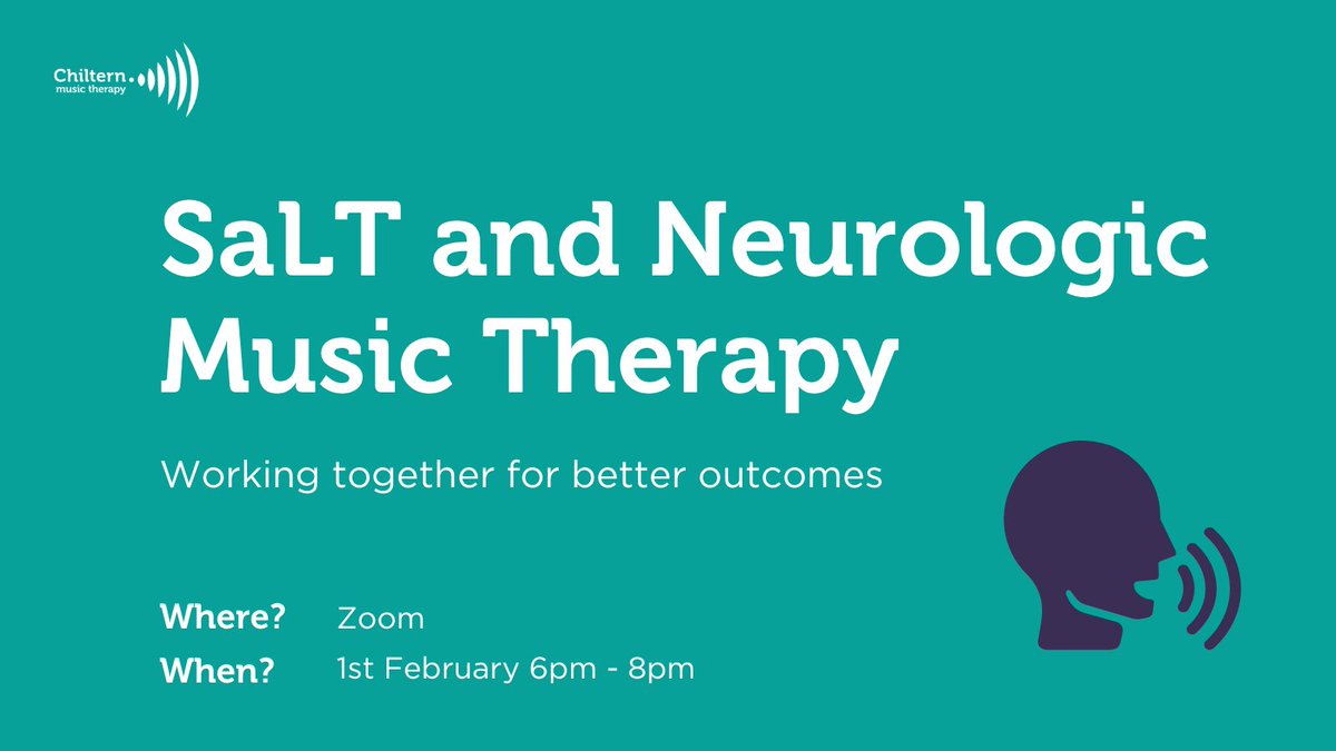🎵 SaLT and Neurologic Music Therapy training - 1st Feb 🎵

Are you a Speech and Language Therapist? Do you want to learn about Neurologic Music Therapy and how to work together for better outcomes? Then book onto our next training 👉bit.ly/3CVe6Mt

#salt #musictherapy