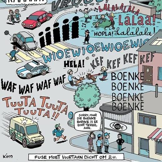 simonlaval's tweet photo. Amusant cartoon du dessinateur Kim pour @BRUZZbe. #fuse https://t.co/Xib4cW4RTM