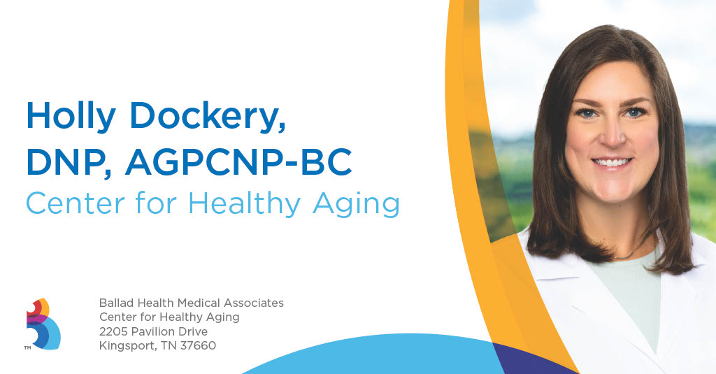 BalladHealth's tweet image. We are pleased to welcome Holly Dockery, DNP, to Ballad Health Medical Associates Adult Care and Geriatrics. 

Learn more at ow.ly/rUPc50MsLwy.

#balladhealth #healthyaging #geriatricmedicine #aging