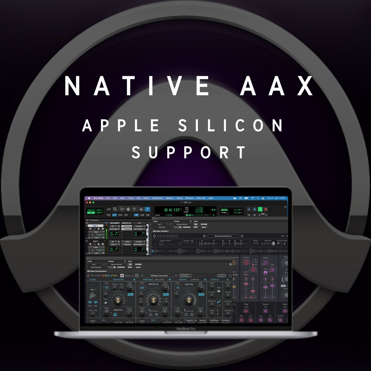 We've added Native AAX Apple Silicon support to all our plug-ins!

Download your free update here:
sugar-bytes.de/account
or try out our 30-days trial versions:
sugar-bytes.de/products

#SugarBytes