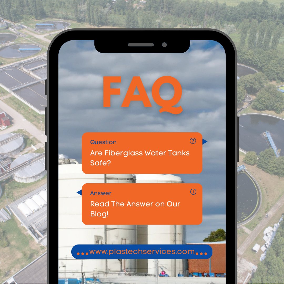PlasTechService's tweet image. Fiberglass tanks are safe, durable & easy to maintain. They're non-toxic & fire-resistant, perfect for water storage. Get a free quote for repairs & ensure your water storage is in good hands. Learn more on our blog post: plastechservices.com/post/are-fiber… #FiberglassTanks #WaterStorage