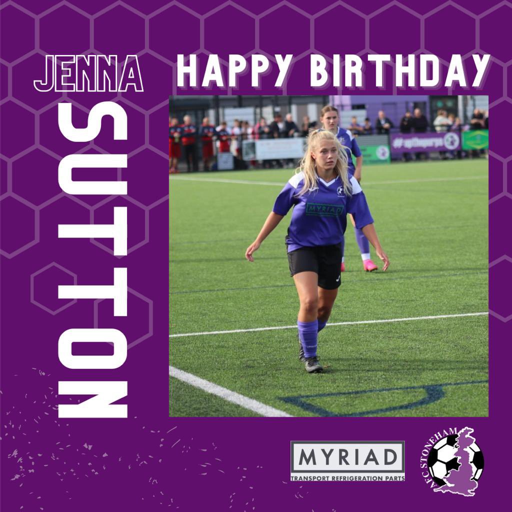 StonehamAFC's tweet photo. Happy birthday to our very own little warrior Jenna Sutton 

We hope you have a great day 🥳 https://t.co/fbsGKYrXtX