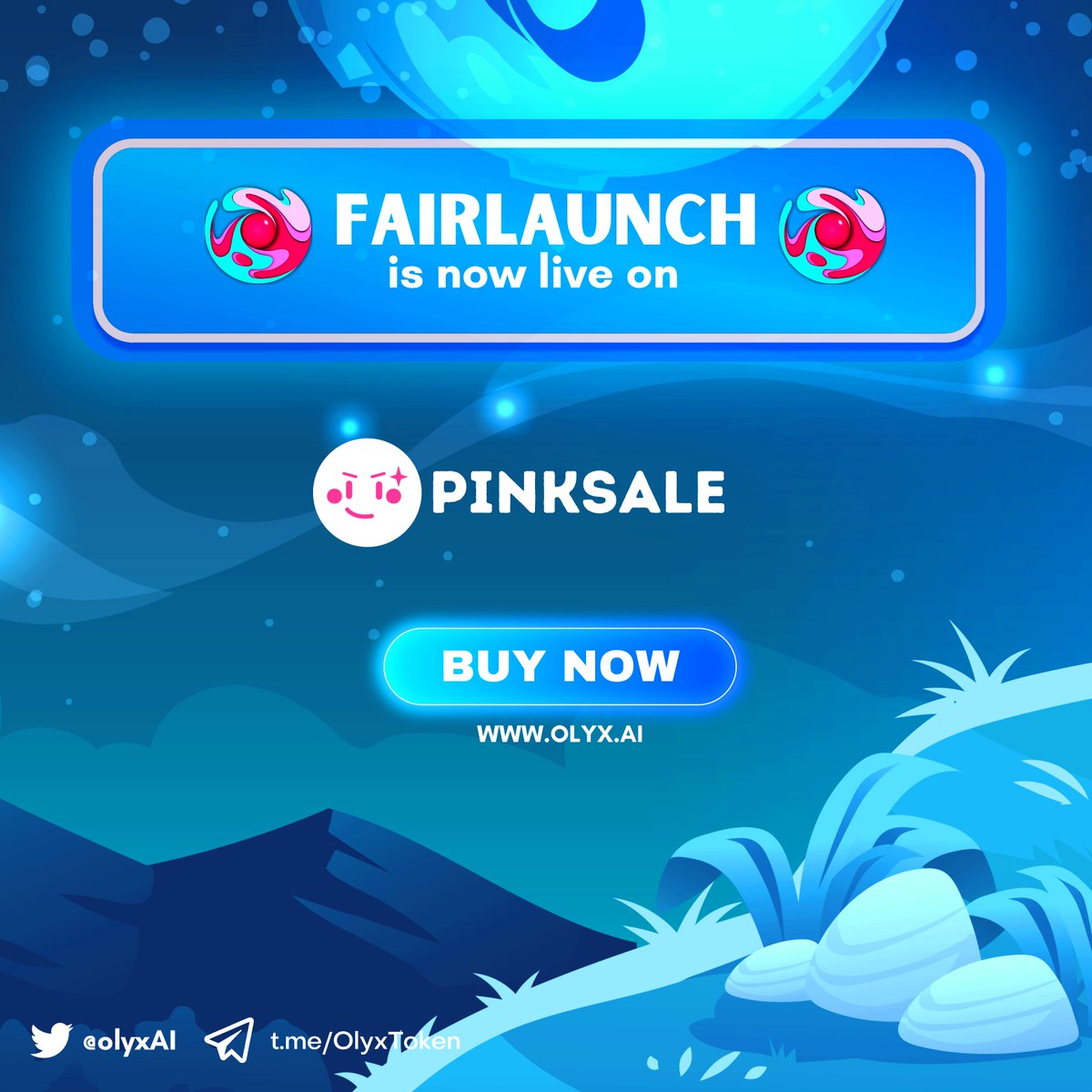 We are thrilled to announce that the fair launch of Olyx has officially begun on PinkSale! This is a historic moment for the Olyx community as it marks the beginning of a new era for the platform. Head over to the website!
pinksale.finance/launchpad/0xfC…
