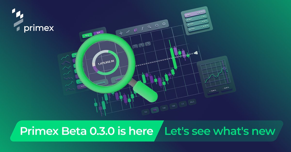 primex_official's tweet photo. Hey Folks! We have excellent news to share with the Primex community. Primex Beta has received its first
major update (Beta 0.3.0), with deployments on @0xPolygon and @0xPolygonZK testnets.

Check out more details here: 
https://t.co/11A7ilDBnQ https://t.co/senkbjEF1s