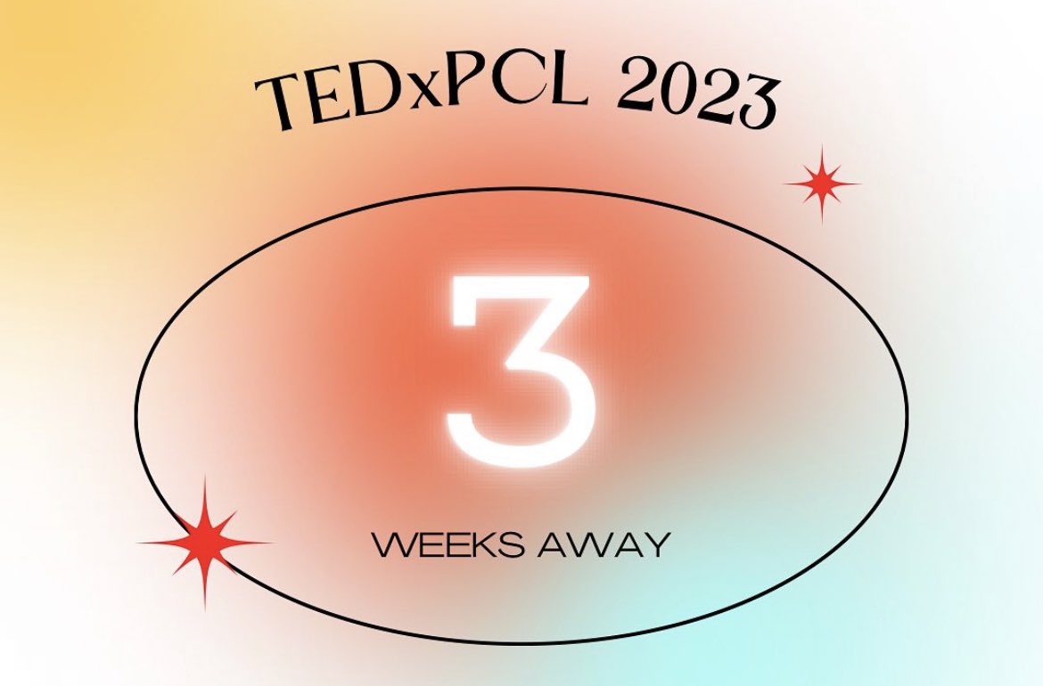 tedxpcl's tweet photo. 🌟 3 WEEKS UNTIL TEDxPCL 🌟

We are beyond excited to see you all there to hear our fabulous speakers 🤩

If you haven’t got a ticket yet, there is still time: https://t.co/Qoa9ETnGAR 👈🏼

#ted #tedtalks #tedxtalks #tedxpcl2023 #tedx #london #event #pearsoncollegelondon https://t.co/YkLURL0rYn