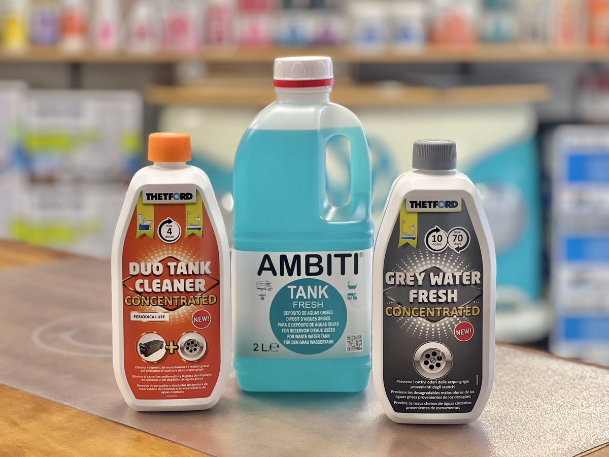 GadiCamper's tweet photo. 🧡🧼Productos para el depósito de AGUAS GRISES , TUBERÍAS  y para EVITAR la formación de MALOS OLORES.🧡🧼
También disponible el modelo DUO que podemos utilizar para limpiar el depósito de residuos.

#gadicamper #ambiti #thetford  #potti #wcportatil #wcquimico #campervan https://t.co/etkhtVqpb0